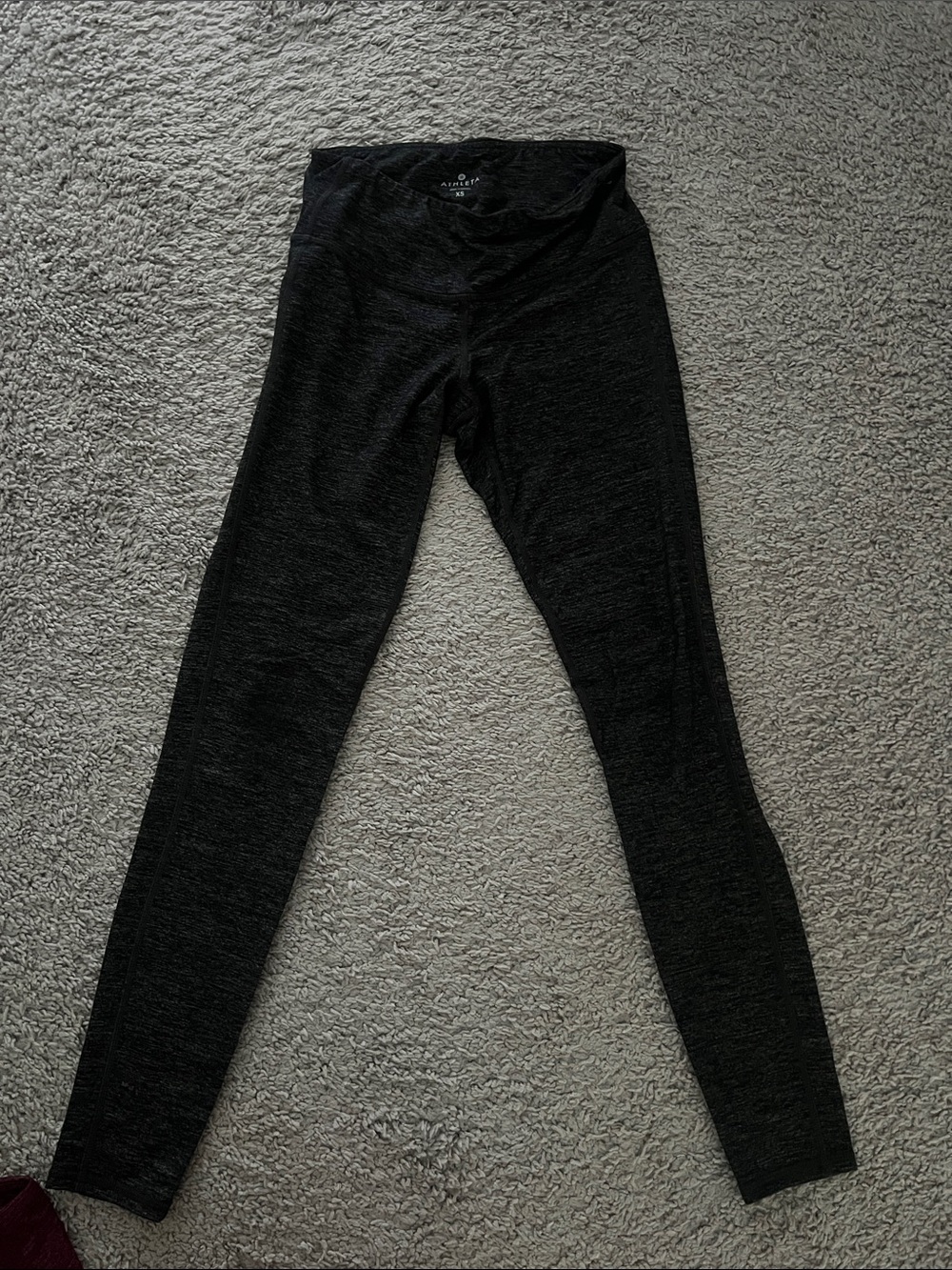 Athleta Black Heather High-Rise Performance Leggings